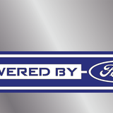 Ford - Stainless Steel License Plate - Powered By Ford Logo