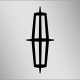 Lincoln - Stainless Steel License Plate - Lincoln Logo – Black