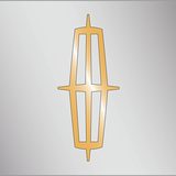 Lincoln - Stainless Steel License Plate - Lincoln Logo – Gold
