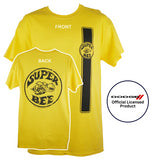 Dodge Super Bee 60s 70s Logo Car Graphic Cotton T-Shirt Yellow Official Licensed