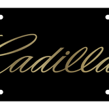 Cadillac - Lazer Tag License Plate - Cadillac Script Word
