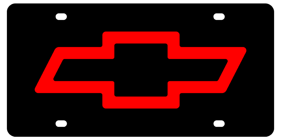 Chevrolet - Lazer Tag License Plate - Chevrolet Chrome Bowtie