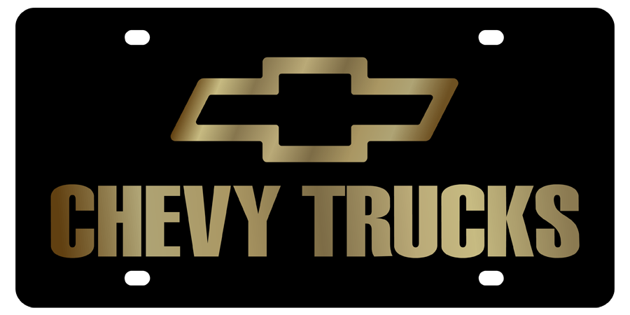 Chevrolet - Lazer Tag License Plate - Chevrolet Chevy Trucks Logo / Word
