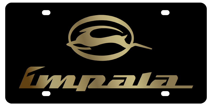 Chevrolet - Lazer Tag License Plate - Chevrolet Impala Chrome Logo / Word