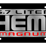 Mopar - Lazer Tag License Plate - Hemi Magnum Logo
