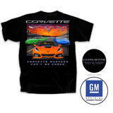 Corvette Madness Can't Be Cured Graphic Cotton T-Shirt Black Official Licensed