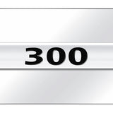 Chrysler 300 Name Mini Plate - Chrome on Mirrored - Official Licensed