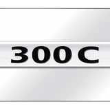 Chrysler 300C Name Mini Plate - Chrome on Mirrored - Official Licensed