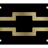 Chevrolet - Carbon Steel License Plate - Chevrolet Bowtie Logo Chrome