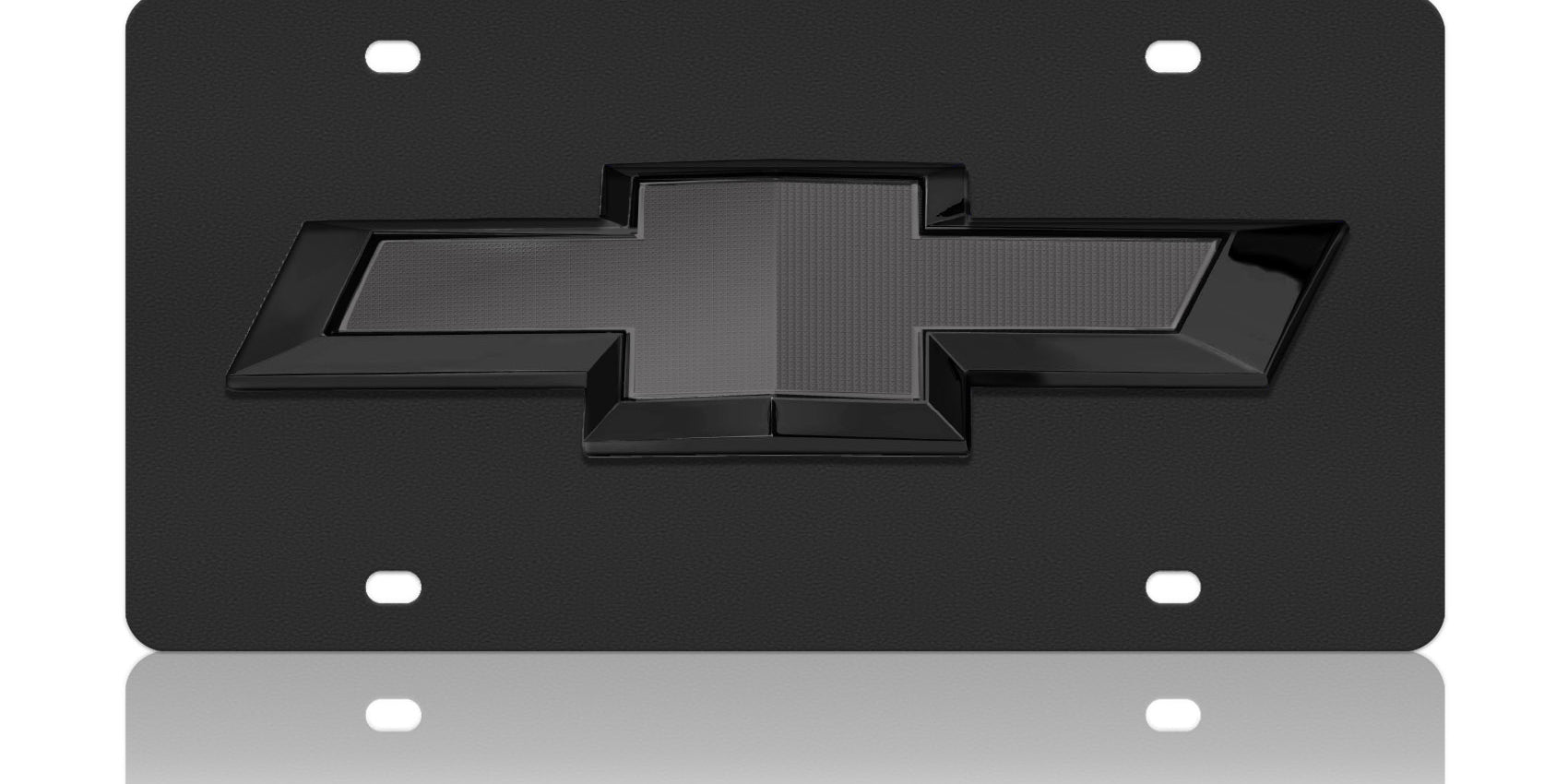 Chevrolet - Carbon Steel License Plate -  Chevrolet 2019 Bowtie Logo