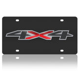Chevrolet - Carbon Steel License Plate - Chevrolet Silverado 4x4 Badge