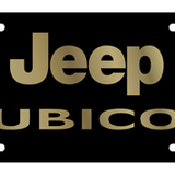 Jeep - Carbon Steel License Plate - Jeep Rubicon