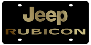 Jeep - Carbon Steel License Plate - Jeep Rubicon