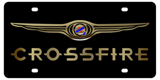 Chrysler - Carbon Steel License Plate - Chrysler Crossfire