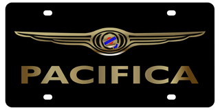 Chrysler - Carbon Steel License Plate - Chrysler Pacifica