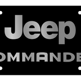 Jeep - Carbon Steel License Plate - Jeep Commander