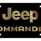 Jeep - Carbon Steel License Plate - Jeep Commander
