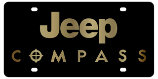 Jeep - Carbon Steel License Plate - Jeep Compass