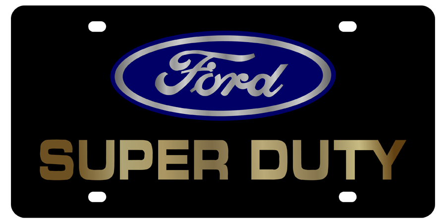 Ford - Carbon Steel License Plate - Ford Super Duty