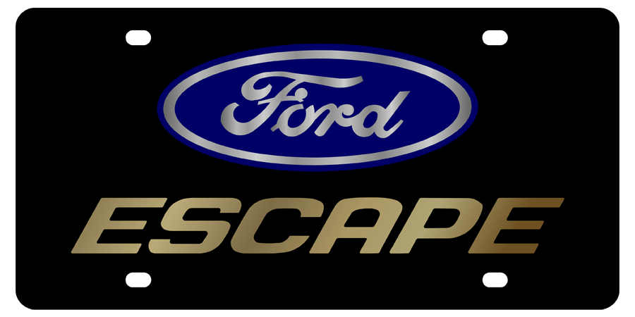 Ford - Carbon Steel License Plate - Ford Escape