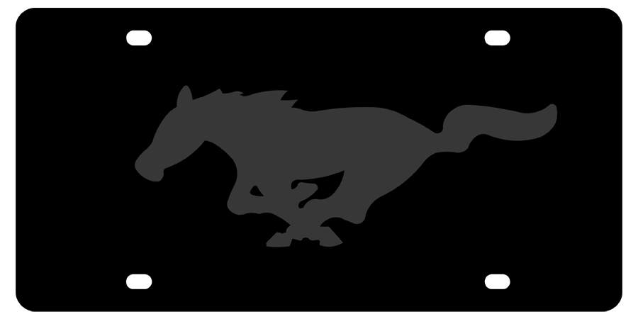 Ford - Carbon Steel License Plate - Ford Mustang