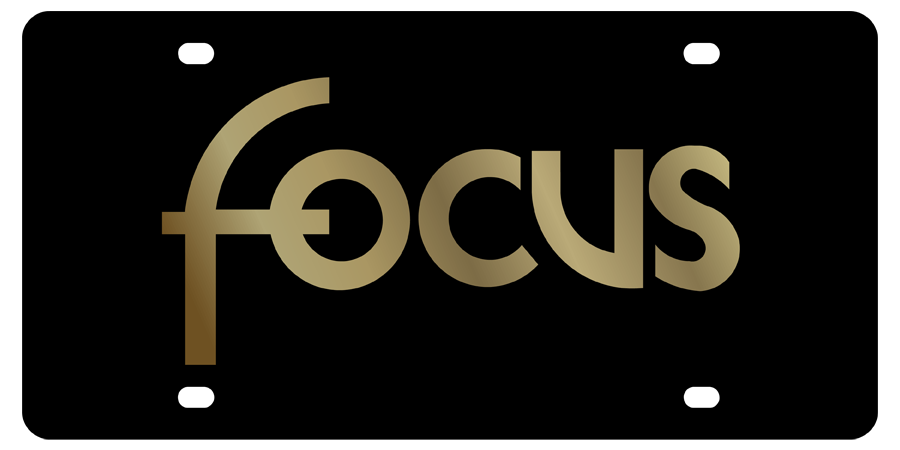 Ford - Carbon Steel License Plate - Ford Focus