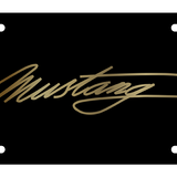 Ford - Carbon Steel License Plate - Mustang Script