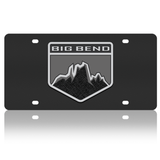 Ford Bronco - Carbon Steel License Plate - Big Bend Badge