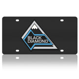 Ford Bronco - Carbon Steel License Plate - Black Diamond Badge