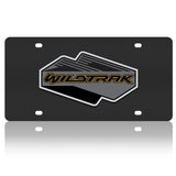 Ford Bronco - Carbon Steel License Plate - Wildtrak Badge