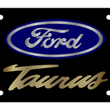 Ford - Carbon Steel License Plate - Ford Taurus Gold