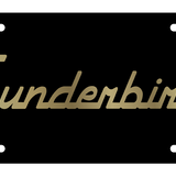 Ford - Carbon Steel License Plate - Ford Thunderbird Gold