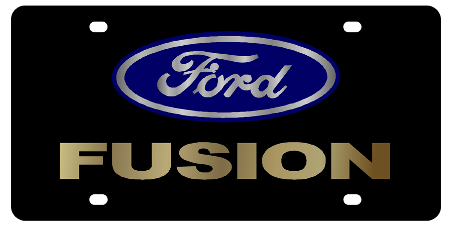 Ford - Carbon Steel License Plate - Ford Fusion