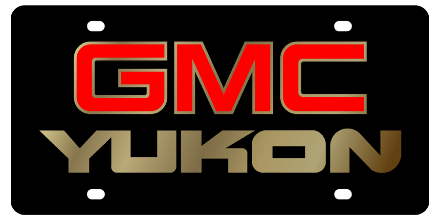 GMC - Carbon Steel License Plate - GMC Yukon