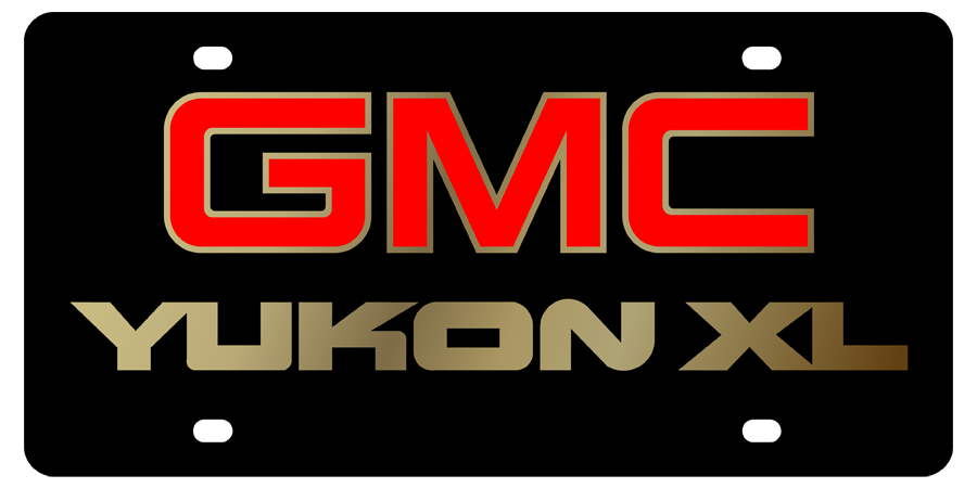 GMC - Carbon Steel License Plate - GMC Yukon XL