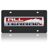 GMC - Carbon Steel License Plate - All Terrain Badge