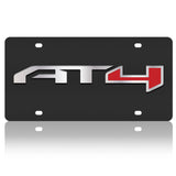 GMC - Carbon Steel License Plate - AT4 All Terrain Badge