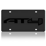 GMC - Carbon Steel License Plate - AT4 All Terrain Badge