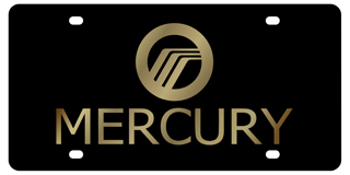 Mercury - Carbon Steel License Plate - Mercury