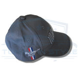 Ford Mach 1 Mustang Tri Bar Embroidered Logo Baseball Cap Grey Official Licensed