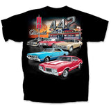 Oldsmobile 442 Vintage Car Auto Collection Graphic Shirt Black Official Licensed