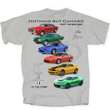 Vintage Chevrolet Camaro Car Auto Collection Cotton Preshrunk T-Shirt Ice Gray