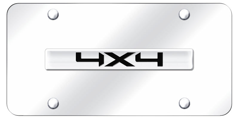 4X4 License Plate - Chrome  - Official Licensed