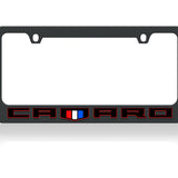Chevrolet – Stealth Blackout License Plate Frame – Chevrolet Camaro '18 Word Logo