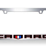 Chevrolet Camaro License Plate Frame - Chrome Icon Frames - Camaro Emblem