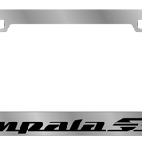 Chevrolet Impala SS License Plate Frame - Chrome Icon Frames - Impala SS Word