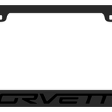 Chevrolet  - Black Icon Frames - Corvette Word
