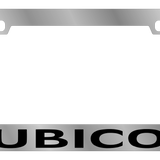Jeep - Chrome Icon Frames - Jeep Rubicon Word Logo