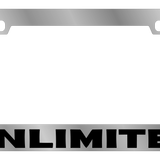 Jeep - Chrome Icon Frames - Jeep Unlimited Word Logo