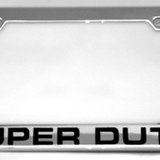 Ford – Chrome License Plate Frame – Super Duty Logo Word
